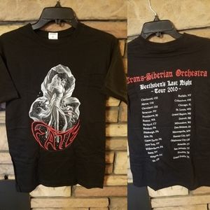 Trans Siberian Orchestra shirt SMALL 2010 FATE new BLACK A3